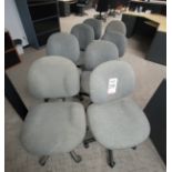 LOT - (8) UPHOLSTERED OFFICE CHAIRS