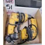 LOT - (2) DEWALT DRILL MOTORS: (1) D21009 AND (1) DW106