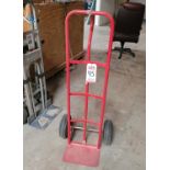 HAUL MASTER HAND TRUCK, PNEUMATIC TIRES, 600 LB CAPACITY, (DELAYED PICKUP UNTIL FEBRUARY 20)