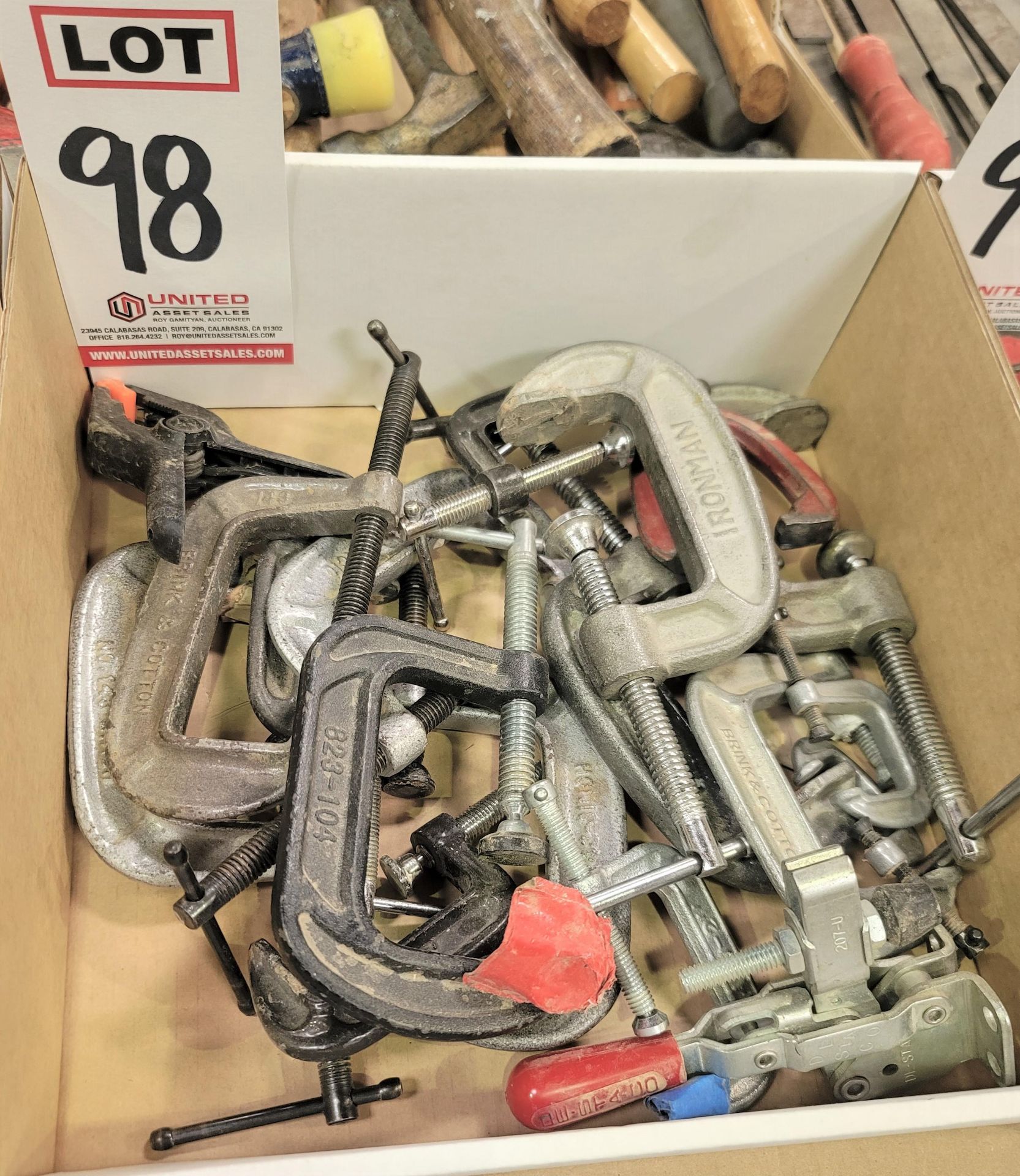 LOT - ASSORTED CLAMPS