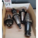 LOT - (4) CAT 50 TAPER TOOL HOLDERS