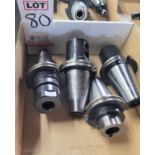 LOT - (4) CAT 50 TAPER TOOL HOLDERS