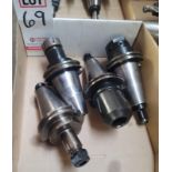 LOT - (4) CAT 50 TAPER TOOL HOLDERS