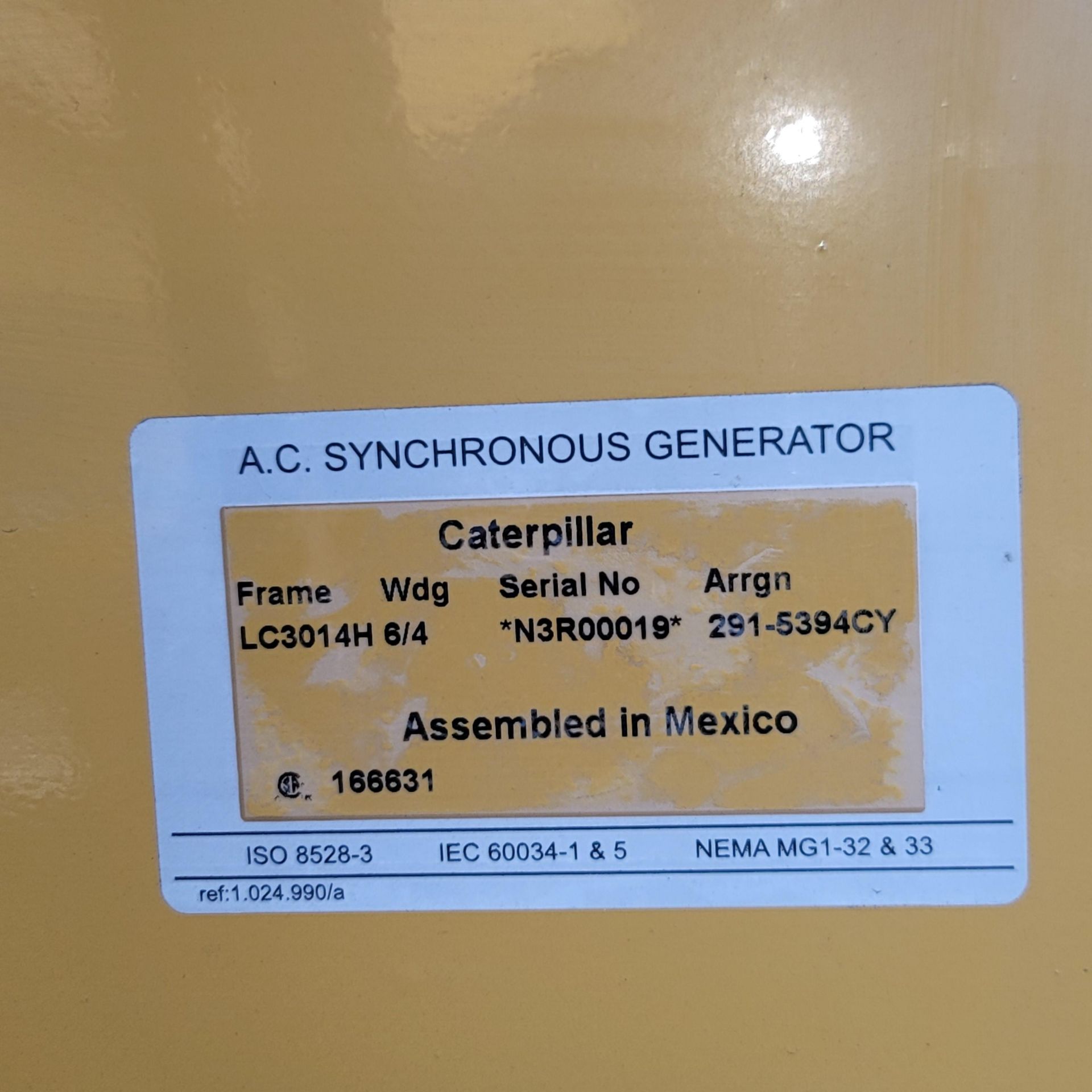 2009 CATERPILLAR STAND-BY GENERATOR, MODEL C6.6, (DELAYED PICKUP UNTIL MONDAY, APRIL 8) - Image 10 of 51