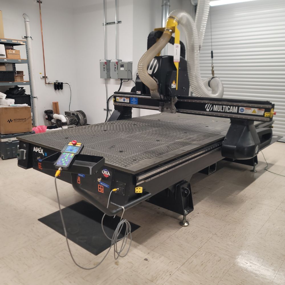 2020 MULTICAM APEX3R CNC ROUTER,  2009 CAT C6.6 GENERATOR W/ UPS BACK UP POWER SUPPLY, 2016 BROWN & SHARPE HEXAGON CMM, J & L OPTICAL COMPARATOR