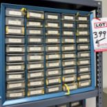 LOT - INDEXED ELECTRONIC RESISTORS IN 50-DRAWER CABINET