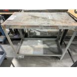 STEEL TABLE, HEAVY DUTY, 3' X 18" X 32" HT