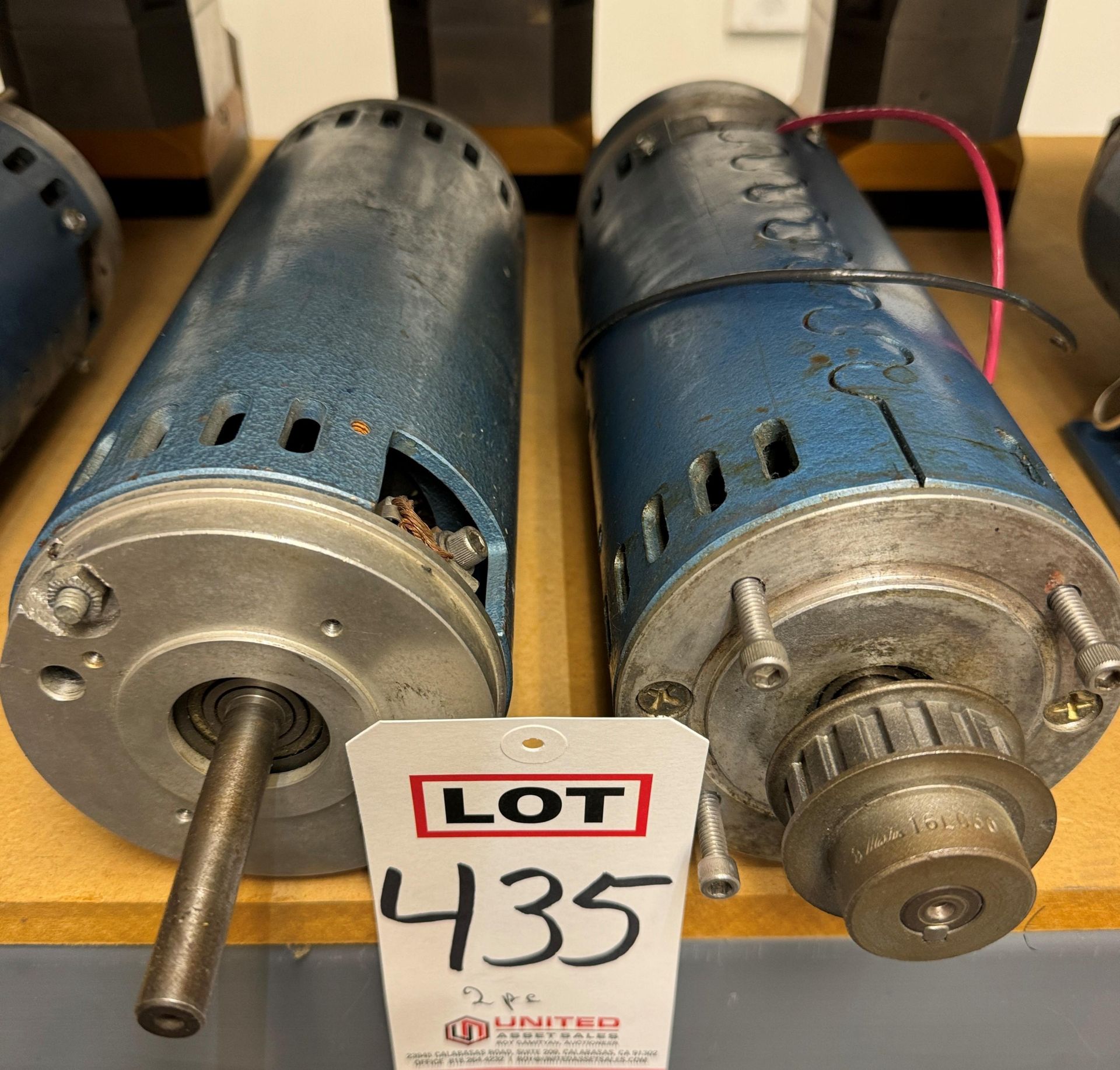 LOT - (2) PACIFIC SCIENTIFIC 1 HP ELECTRIC MOTORS, 3300 RPM