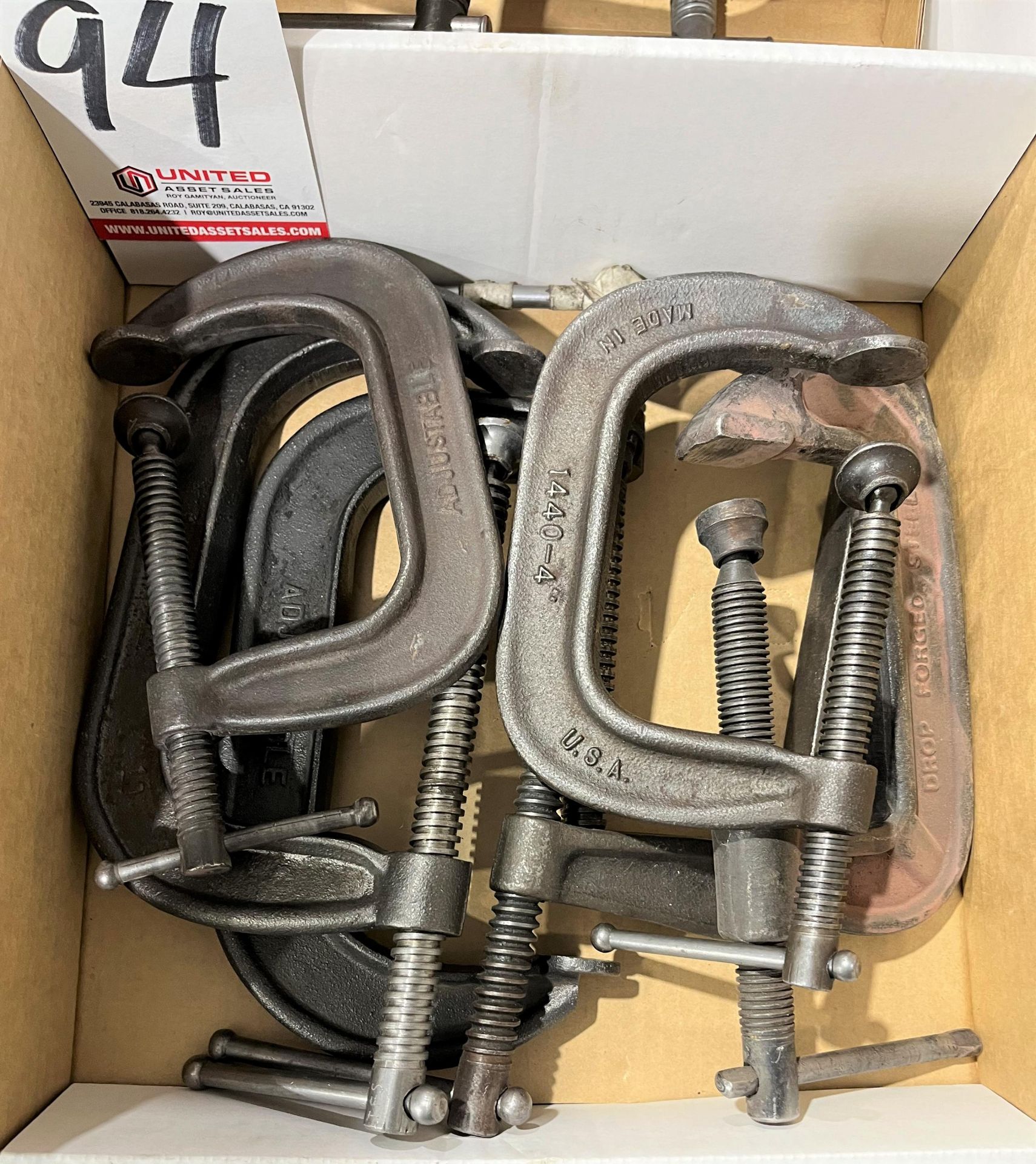 LOT - ASSORTED C-CLAMPS