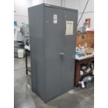 2-DOOR STORAGE CABINET, 3' X 24" X 78" HT, CONTENTS NOT INCLUDED, (DELAYED PICKUP UNTIL THURSDAY,