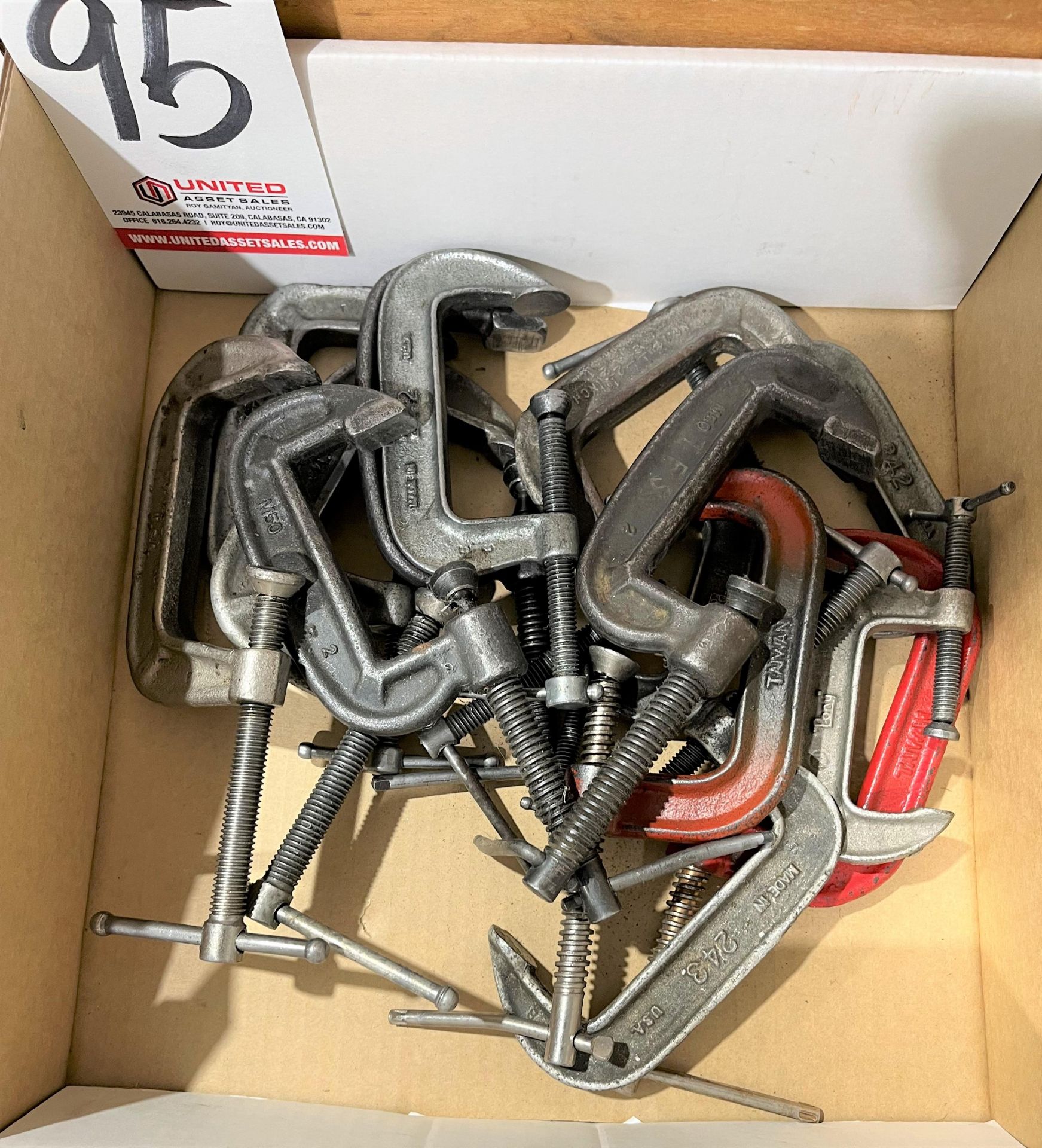 LOT - ASSORTED C-CLAMPS