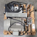 LOT - STERLING 30 HP ELECTRIC MOTOR, MODEL EB0304FFA, 1760 RPM, 208-230/460V, 3-PHASE, WITH VFD