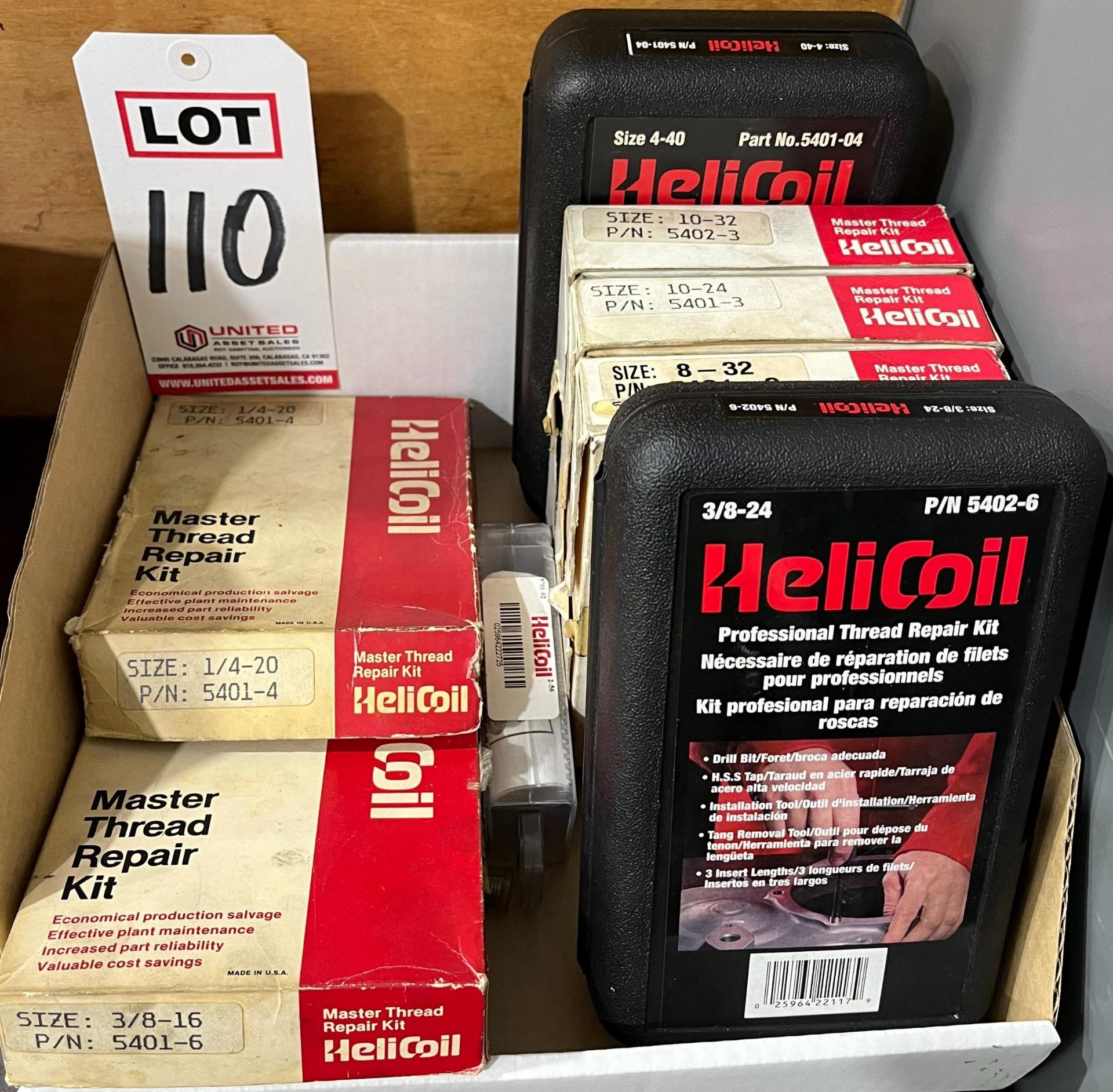 LOT - HELICOIL THREAD REPAIR KITS