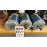 LOT - (3) PACIFIC SCIENTIFIC 5/8 HP ELECTRIC MOTORS, 3200 RPM