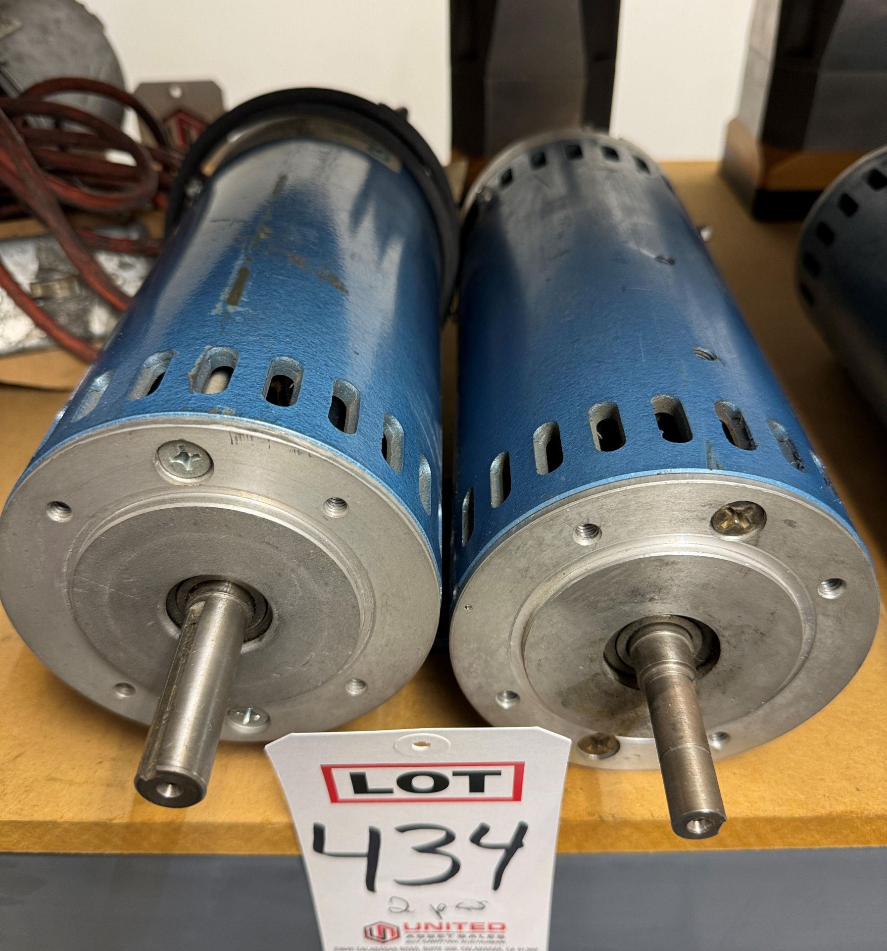 LOT - (2) PACIFIC SCIENTIFIC 1 HP ELECTRIC MOTORS, 3300 RPM