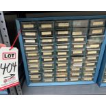 LOT - ELECTRONIC SOCKETS & CONNECTORS IN 50-DRAWER CABINET