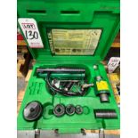 GREENLEE HYDRAULIC KNOCKOUT PUNCH DRIVER SET, MODEL 7646, W/ CASE