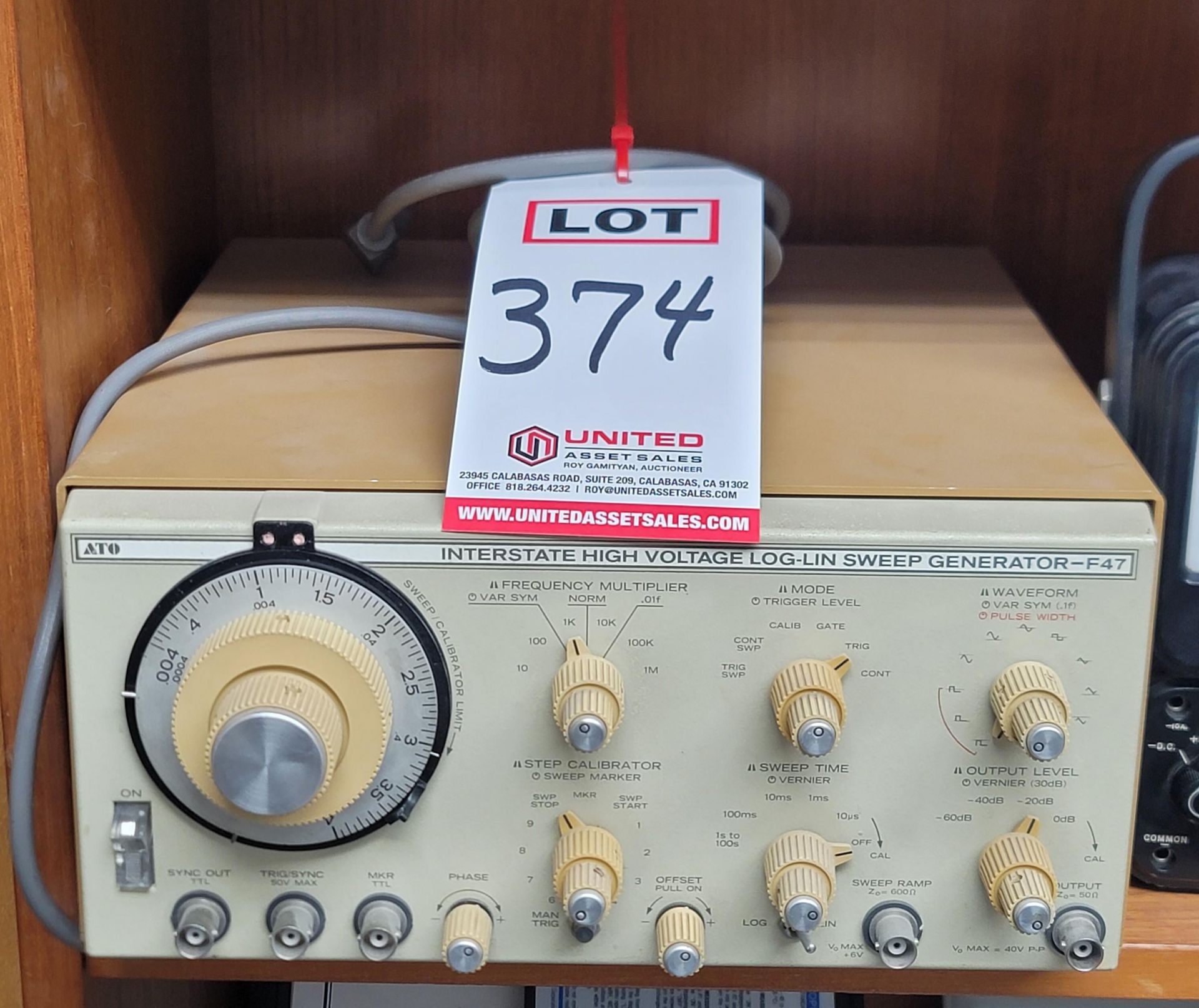 ATO INTERSTATE HIGH VOLTAGE LOG-LIN SWEEP GENERATOR-F47