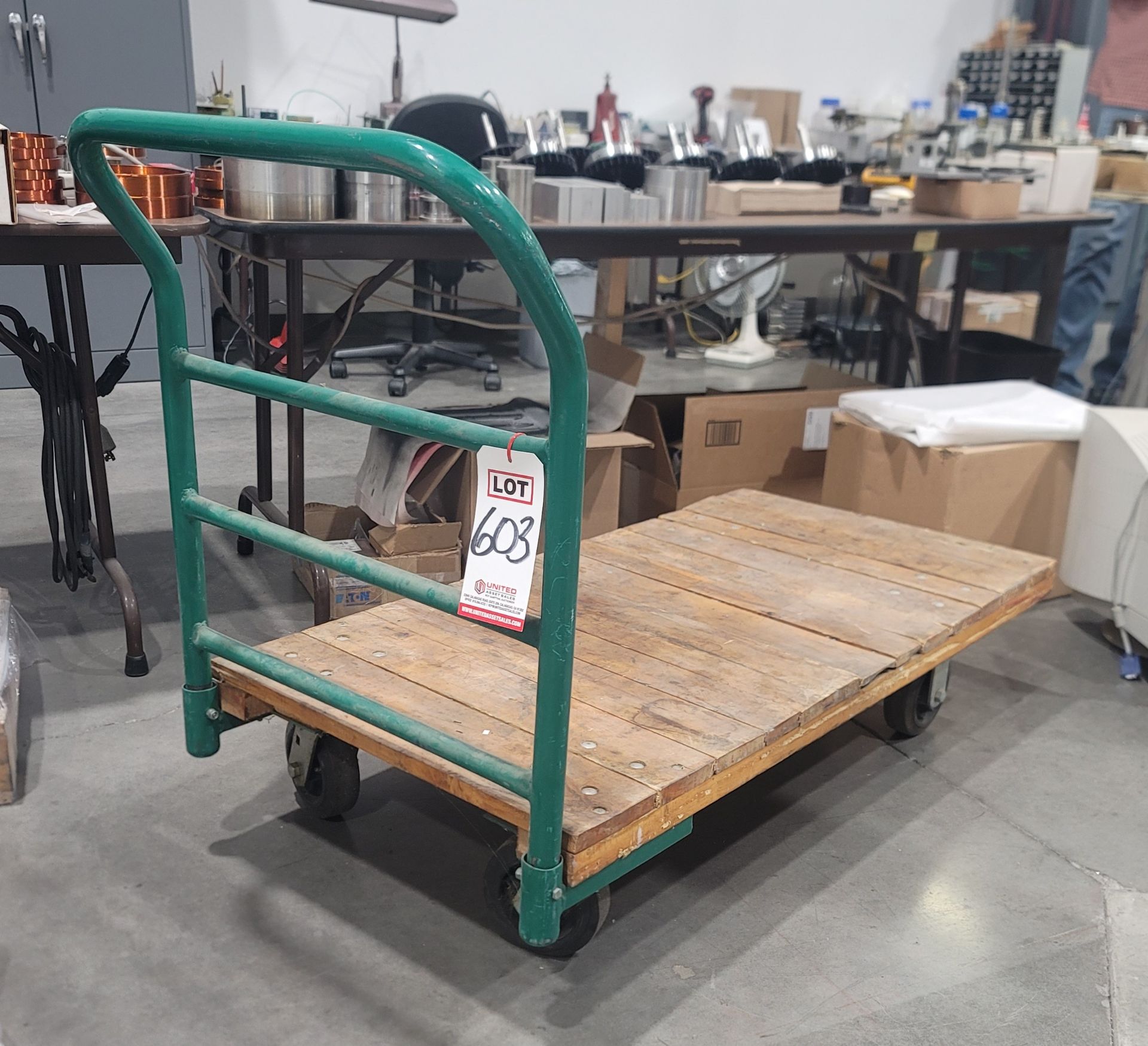 FLAT CART W/ WOOD DECK