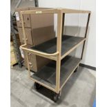 LITTLE GIANT HEAVY DUTY SHELF CART, 4' X 2', PNEUMATIC TIRES