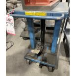 WESCO MFG. PEDAL LIFT CART, TOP MEASURES 18" X 18", 500 LB CAPACITY, CONTENTS NOT INCLUDED