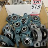 LOT - 2-BOLT FLANGE BEARINGS, PILLOW BLOCK BEARINGS