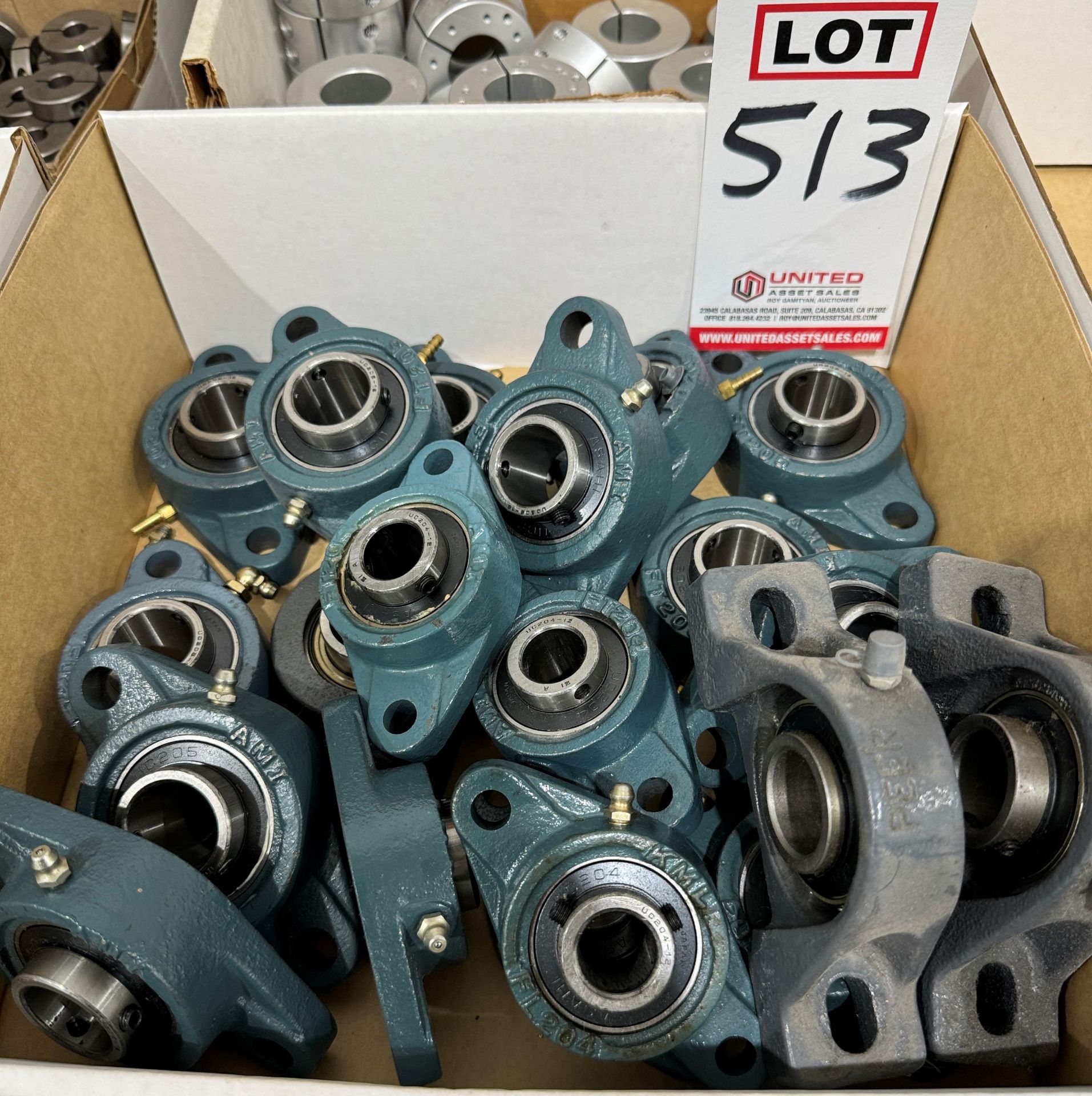 LOT - 2-BOLT FLANGE BEARINGS, PILLOW BLOCK BEARINGS