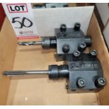 LOT - (2) HAAS 1.500 I.D. TURRET TOOL HOLDERS, W/ ER32 COLLET CHUCK