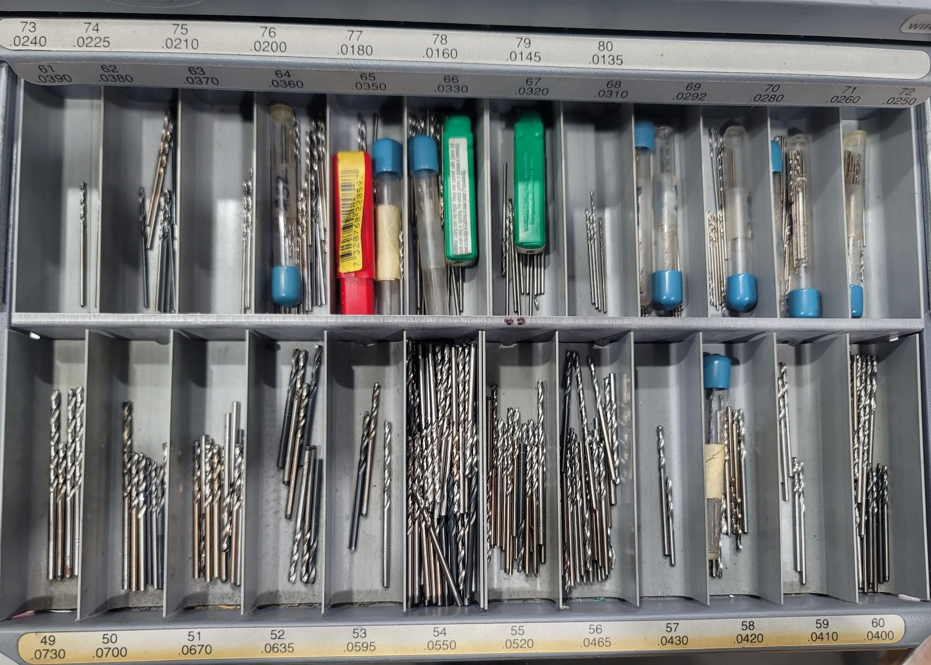 HUOT 5-DRAWER DRILL INDEX, W/ CONTENTS OF DRILLS - Image 3 of 6