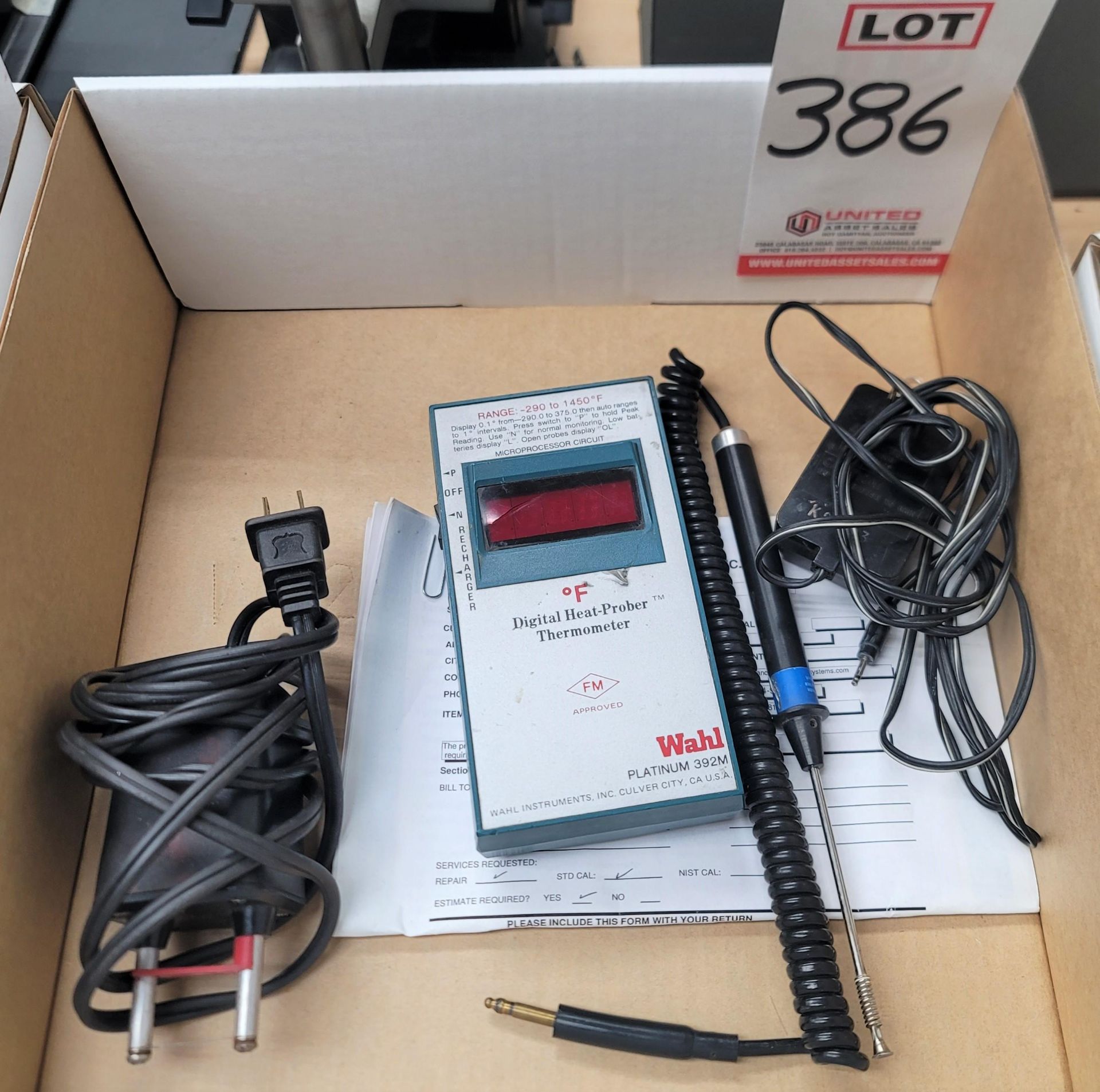 LOT - WAHL PLATINUM 392M DIGITAL HEAT-PROBER THERMOMETER, PATCO PTS-10 THERMAL WIRE STRIPPER