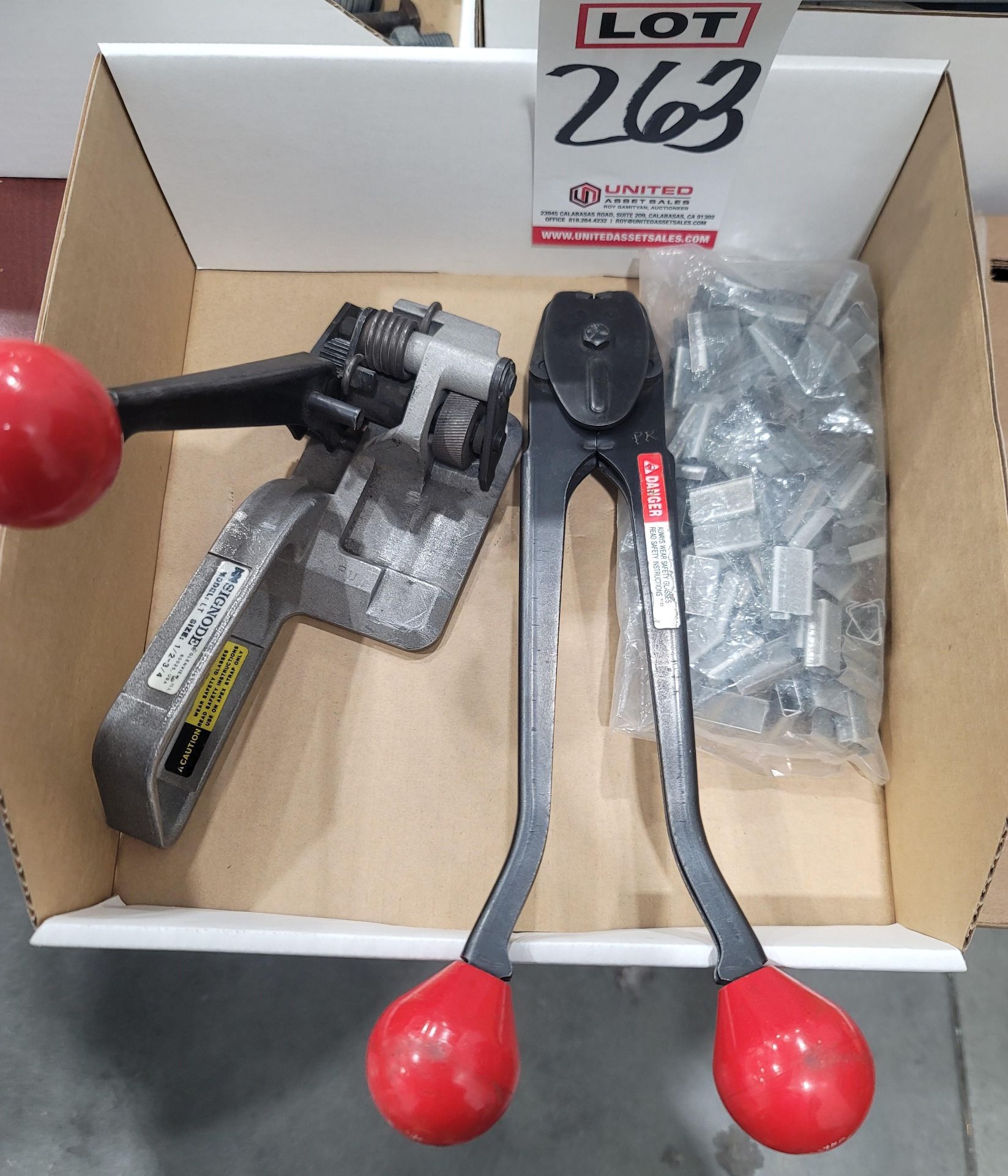 LOT - BANDING TENSIONER, CRIMPER AND CLIPS