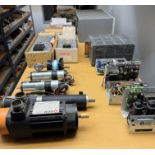 LOT - CONTENTS ONLY OF (1) SHELF, TO INCLUDE: SERVO MOTORS, POWER SUPPLIES