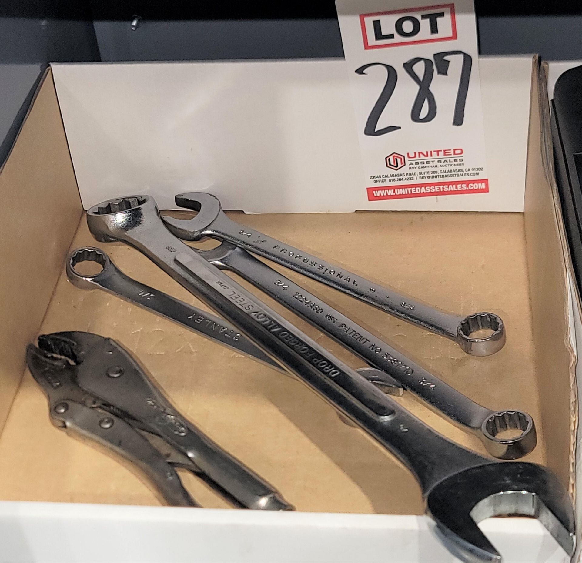 LOT - VISE-GRIP LOCKING PLIER, COMBINATION WRENCHES