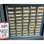 LOT - INDEXED ELECTRONIC RESISTORS IN 50-DRAWER CABINET