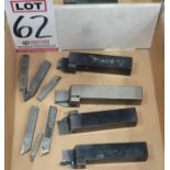 LOT - LATHE TOOLS, CUT OFF TOOLS