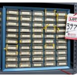 LOT - INDEXED ELECTRONIC RESISTORS IN 50-DRAWER CABINET