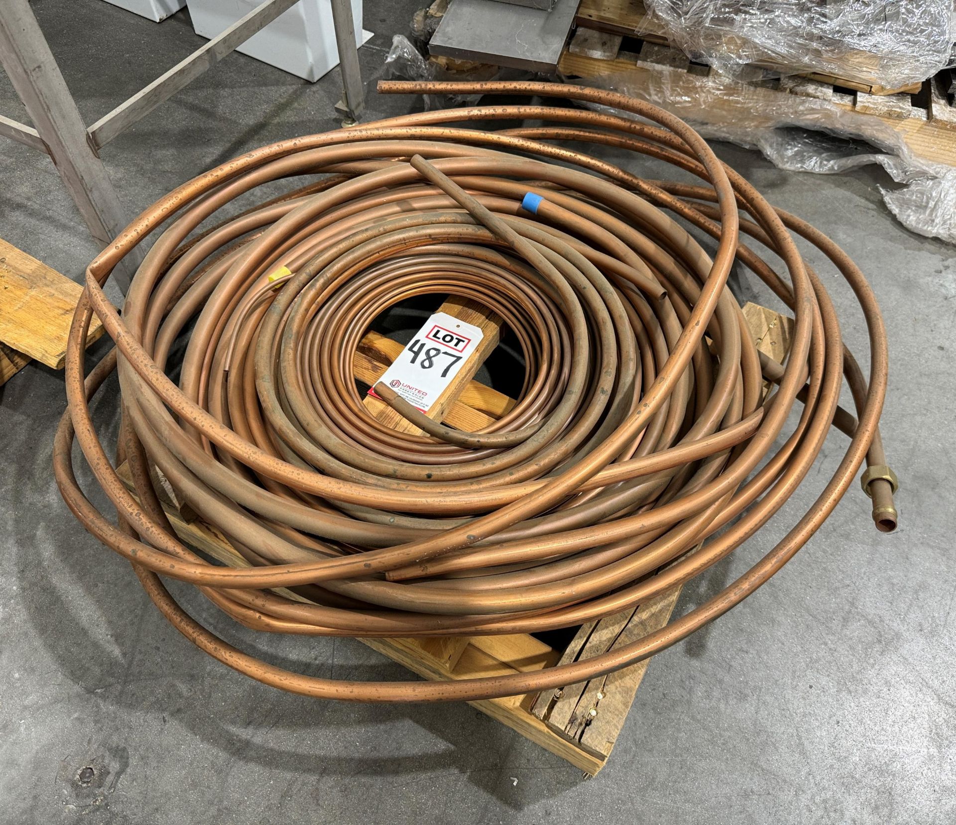 LOT - COILED COPPER PIPE AND TUBING