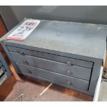 HUOT 3-DRAWER DRILL INDEX, W/ CONTENTS OF DRILLS