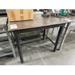 STEEL WELDING TABLE W/ 40" X 30" X 1/2" THICK TOP, 32-1/2" HT, CONTENTS NOT INCLUDED