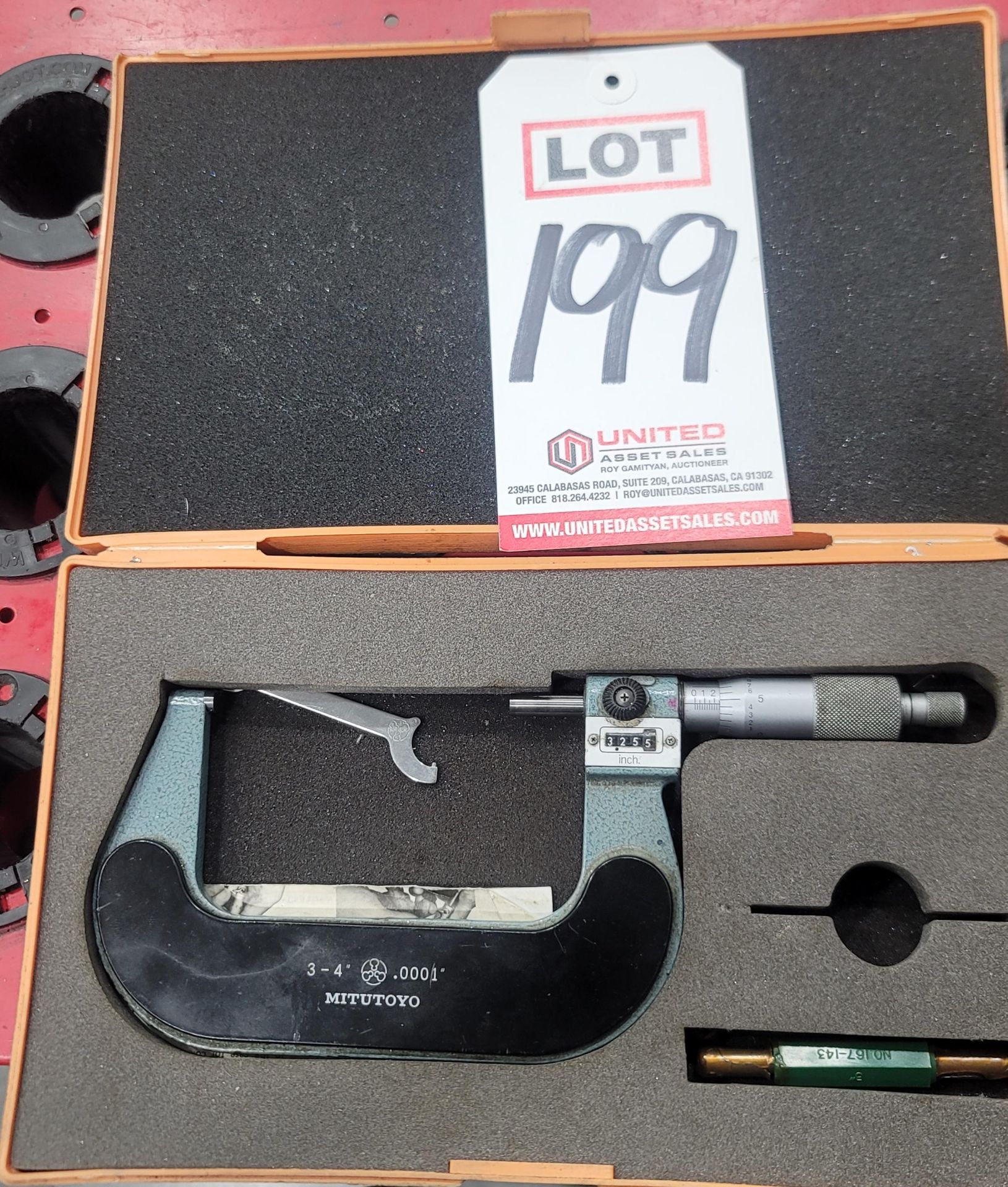 MITUTOYO MICROMETER, 3"-4"