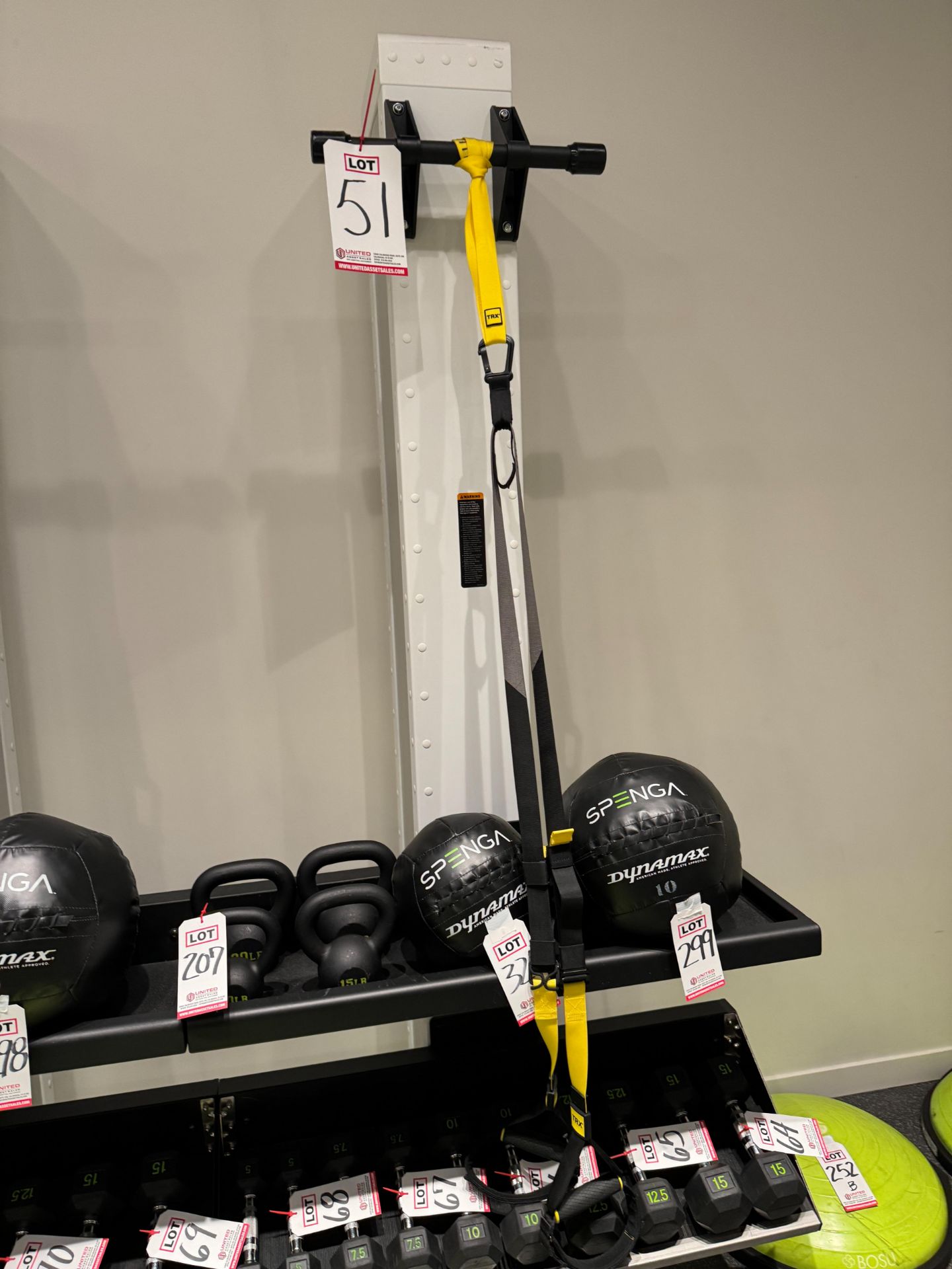 PRECOR QUEENAX QX20001 TRAINING SYSTEM, S/N BPEBL02190013, INCLUDES: (1) TRAINING TOWER (8' 6"