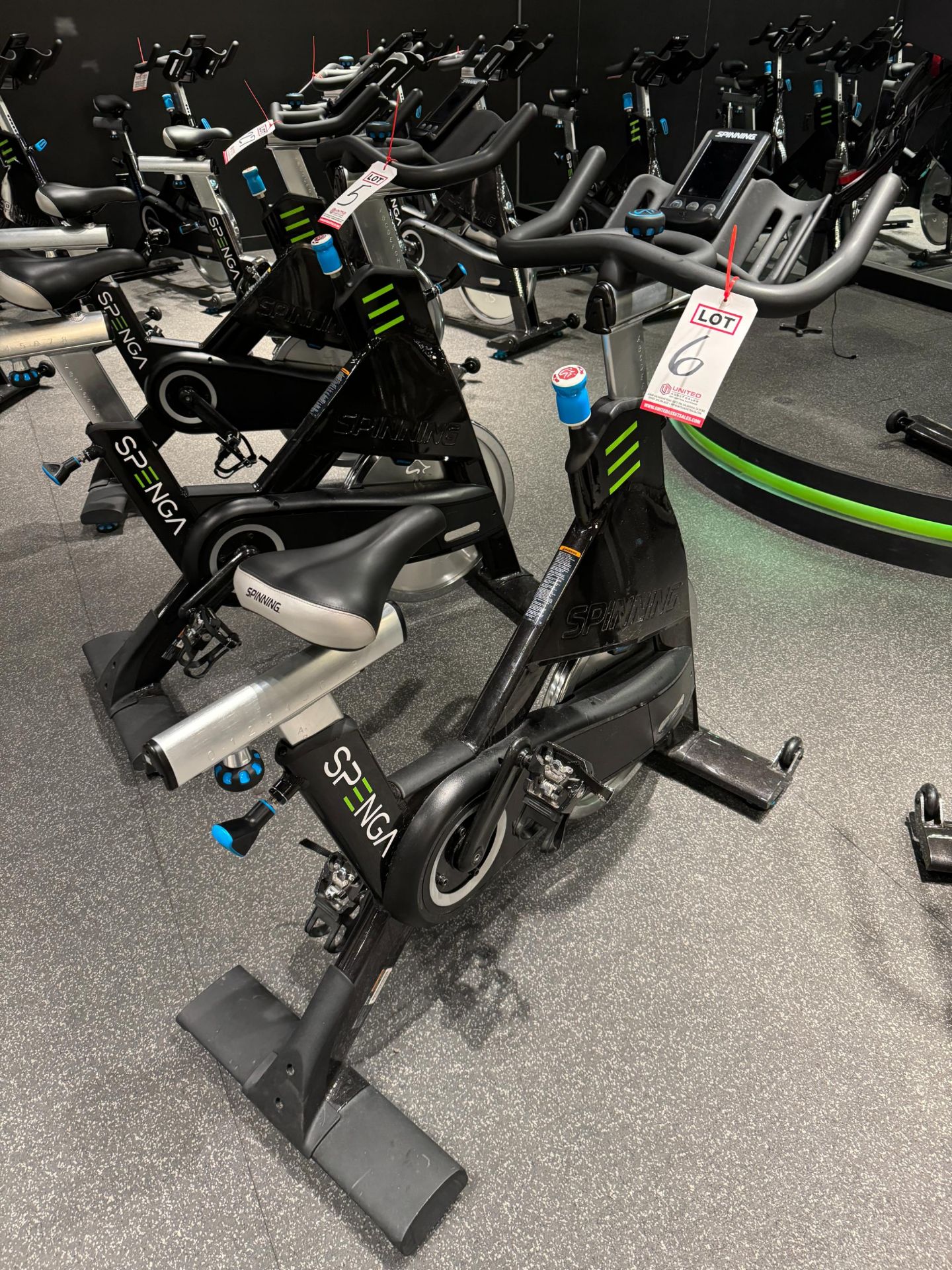 PRECOR SBK 869 SPINNER CHRONO POWER BIKE, W/ CONSOLE, S/N AC97I20190257, (NOTE: SOLD SUBJECT TO BULK