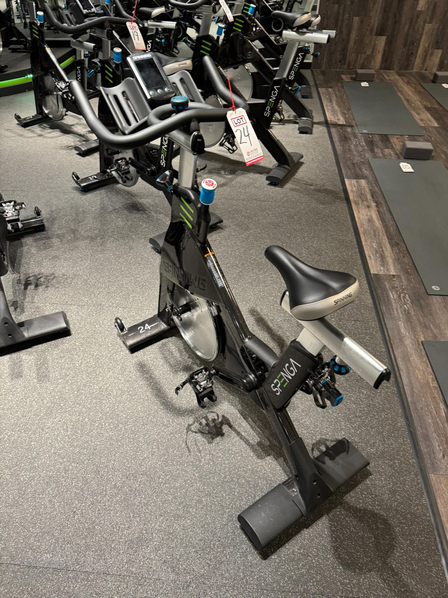 PRECOR SBK 869 SPINNER CHRONO POWER BIKE, W/ CONSOLE, S/N AC97I20190206, (NOTE: SOLD SUBJECT TO BULK