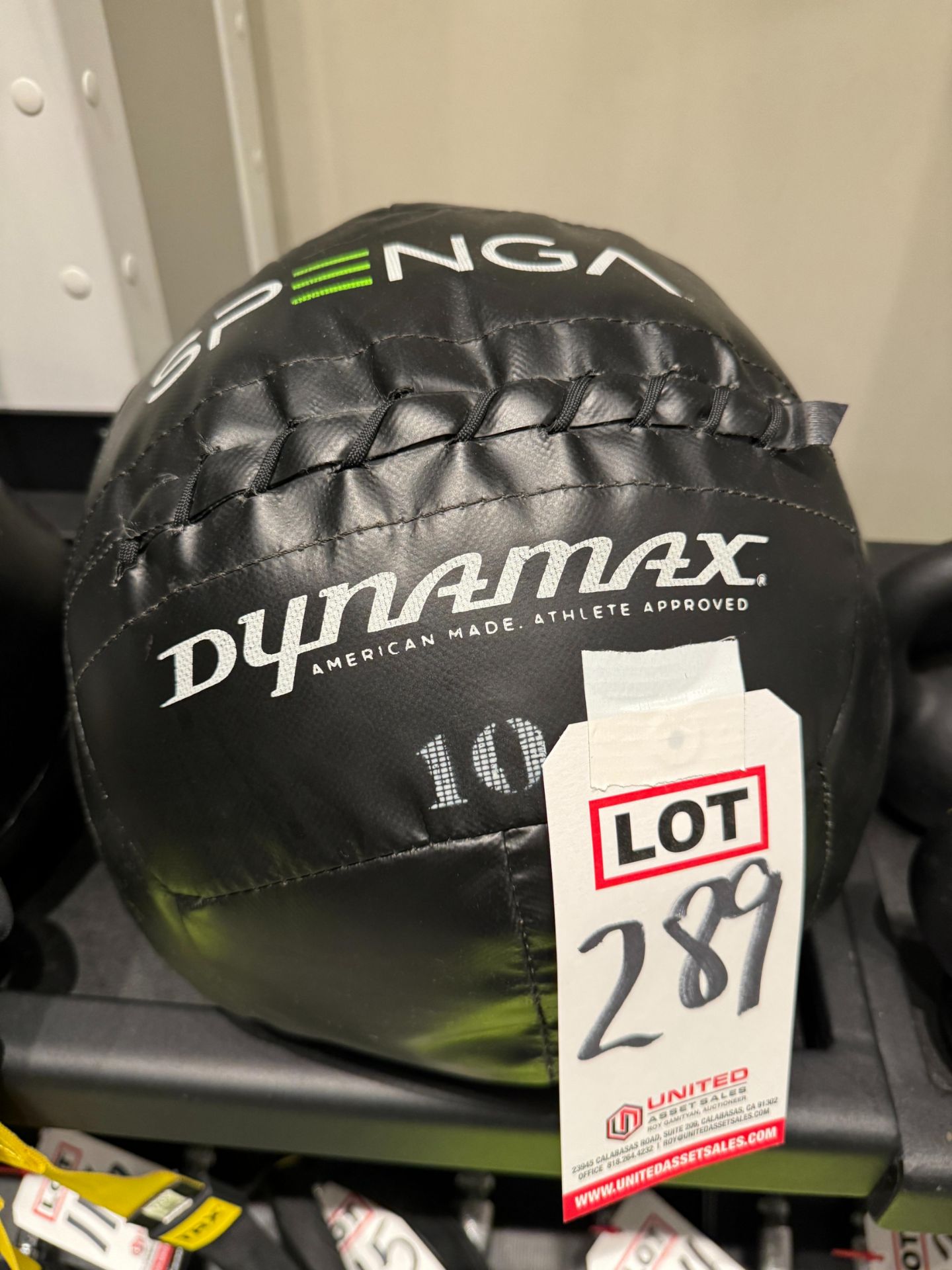 DYNAMAX 10 LB MEDICINE BALL, (NOTE: SOLD SUBJECT TO BULK BID FOR ENTIRE FACILITY - SEE LOT 382)