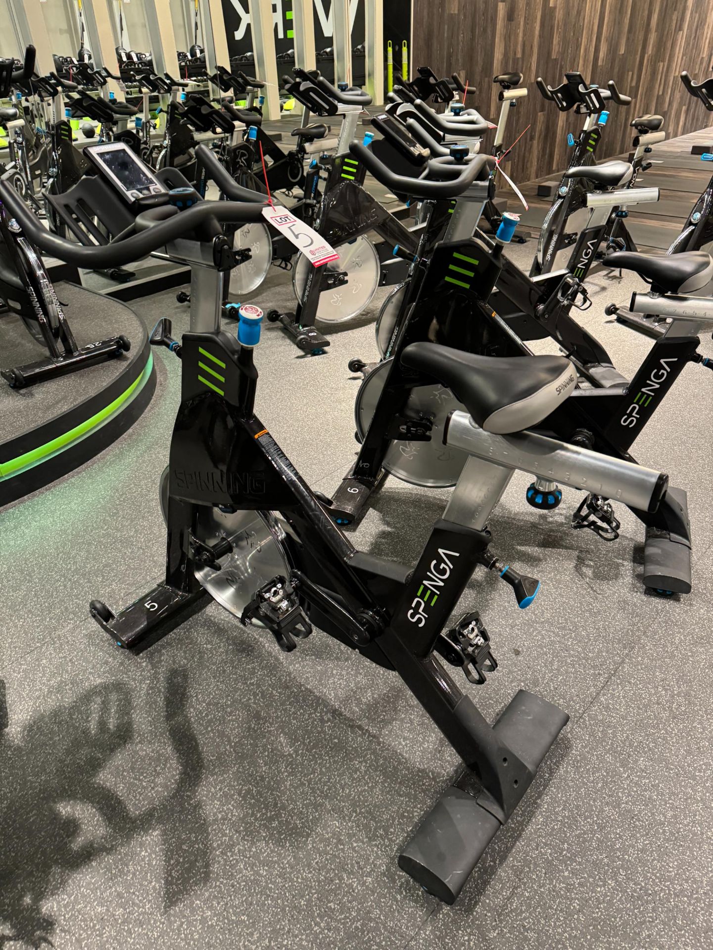 PRECOR SBK 869 SPINNER CHRONO POWER BIKE, W/ CONSOLE, S/N AC97I20190255, (NOTE: SOLD SUBJECT TO BULK