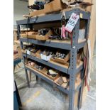 LOT - ULINE SHELVING UNIT, W/ CONTENTS OF STEEL INSOLE DIES