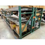 LOT - (6) SECTIONS OF PALLET RACKING W/ WIRE DECKING, 30' LENGTH, CONTENTS NOT INCLUDED, (DELAYED