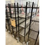 ULINE PORTABLE WIRE CART, ON CASTERS
