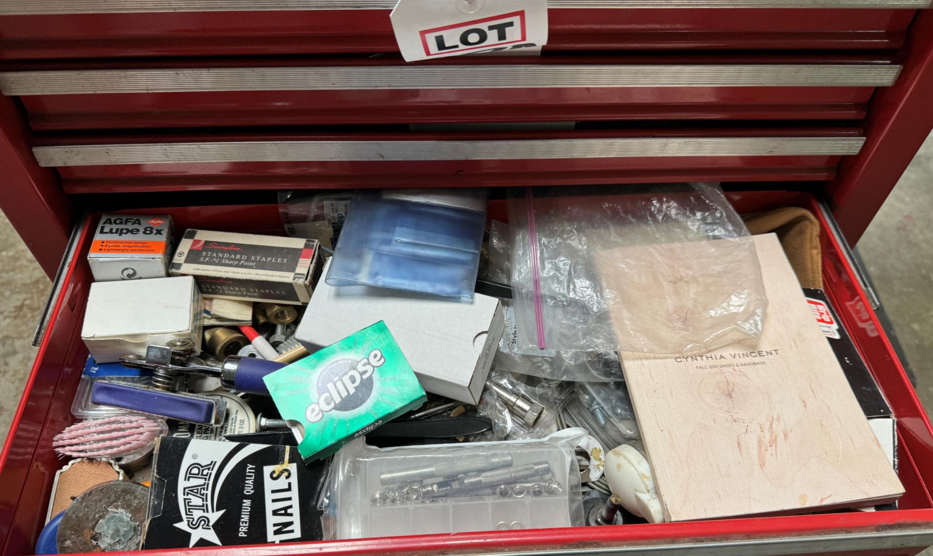 CRAFTSMAN TOP & BOTTOM TOOL BOX, W/ CONTENTS - Image 5 of 9