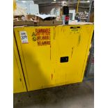 ULINE YELLOW FLAMMABLE LIQUID STORAGE CABINET, MODEL H-1563S-Y